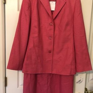 Talbots pink  dress and jacket bundle